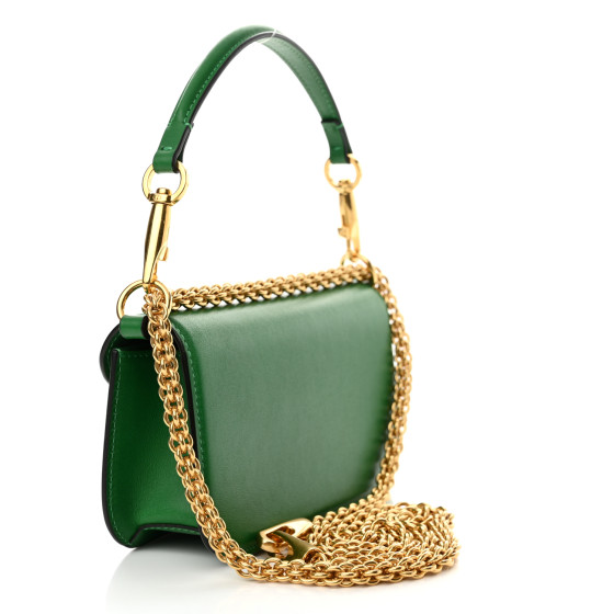 VALENTINO VLOGO WALK レザー製 ショッピング バッグ *GREEN VALENTINO VLOGO WALK レザー製 ショッピング バッグ *GREEN