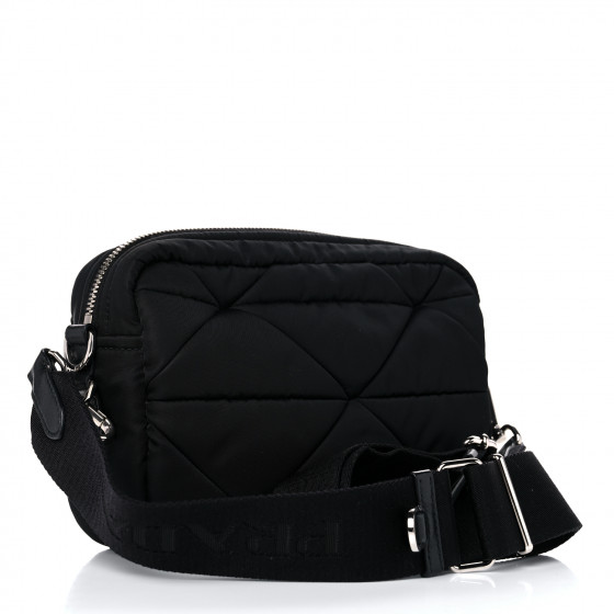 PRADA Re-Nylon Padded Camera Bag Black 999528 | FASHIONPHILE