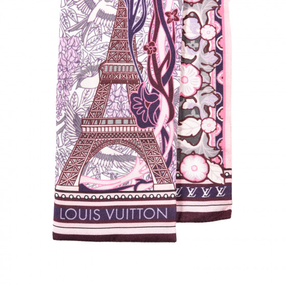 LOUIS VUITTON Silk Louis A Paris Bandeau Rose 996134