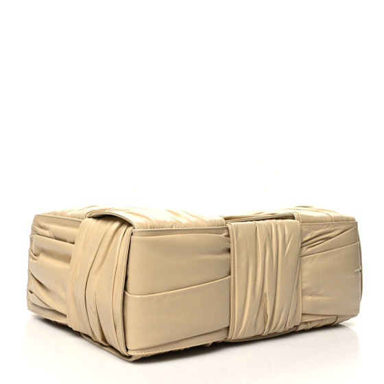 BOTTEGA VENETA Foulard Intrecciato Pleated Medium Arco Tote