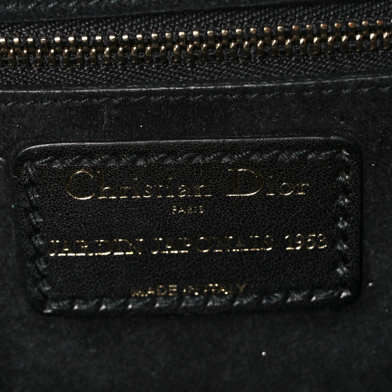 CHRISTIAN DIOR Calfskin Painted Studded Jardin Japonais J