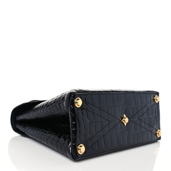 LOUIS VUITTON ローズデバン LOUIS VUITTON Alligator Rose Des Vents PM Black 1160805