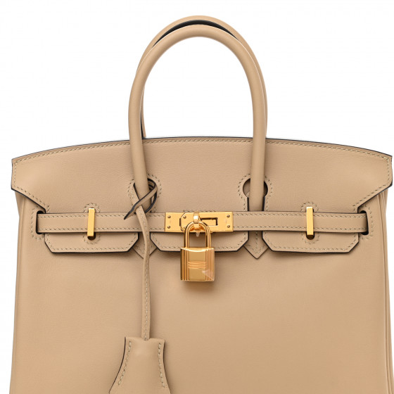 HERMES Swift Birkin 25 Trench 1034524 | FASHIONPHILE