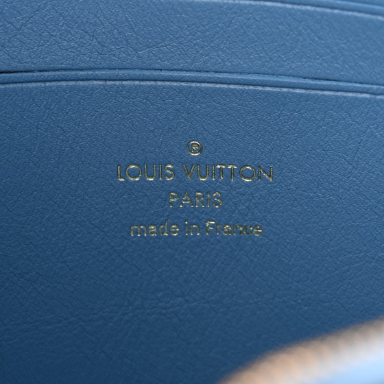 LOUIS VUITTON Embroidered Monogram Denim New Wave Zipped