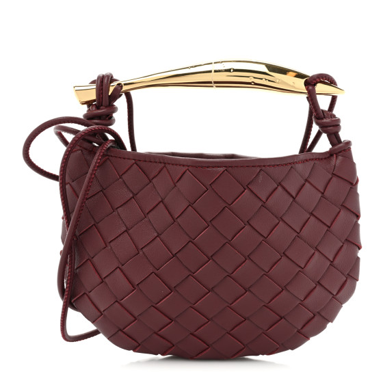 BOTTEGA VENETA Nappa Intrecciato Mini Sardine Bag Barolo