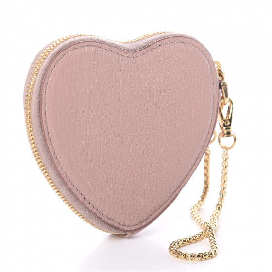 小物 miu miu heart charm leather coin case MIU MIU Calfskin Crocodile Embossed Heart Coin Pouch Rubino
