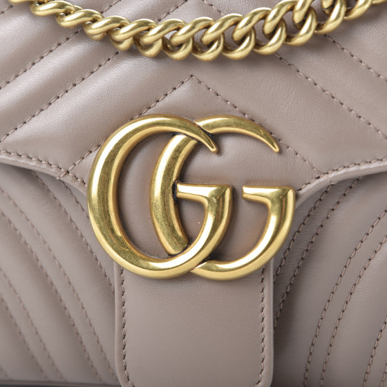 GUCCI  GG MARMONT  ショルダーバッグ PORCELAIN ROSE GUCCI Calfskin Matelasse Small GG Marmont Top Handle