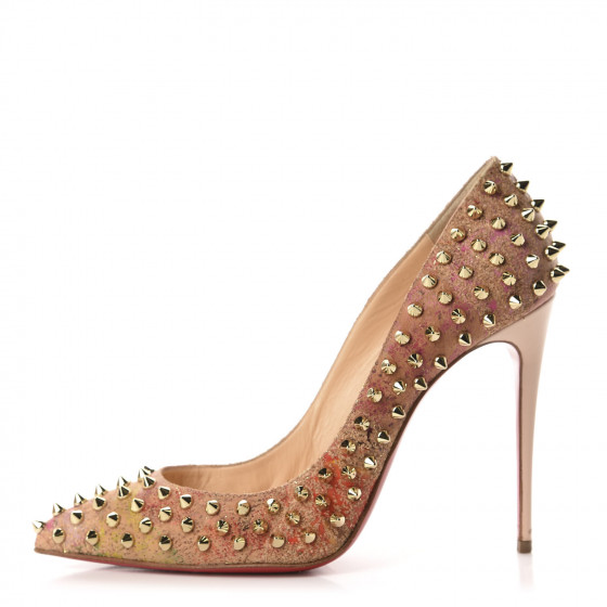 ルブタン　FOLLIES SPIKES 100 PATENT CHRISTIAN LOUBOUTIN Patent Follies Spikes 100 Pumps 37 Black