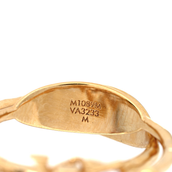 [SALE]ヴィトン Vuitton リング LV インザスカイ LOUIS VUITTON LV In The Sky Double Ring M Gold 1404408