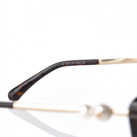シャネルサングラス5340 CHANEL Cat Eye Pearl Sunglasses 5340-H Tortoise 465004