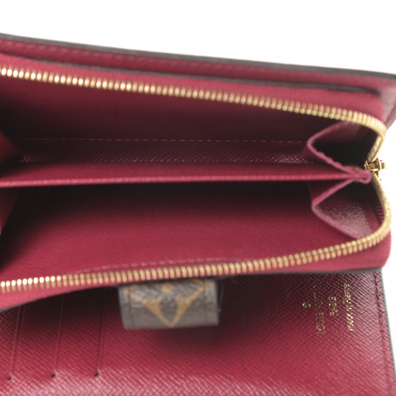 LOUIS VUITTON Monogram Juliette Wallet Fuchsia 758836