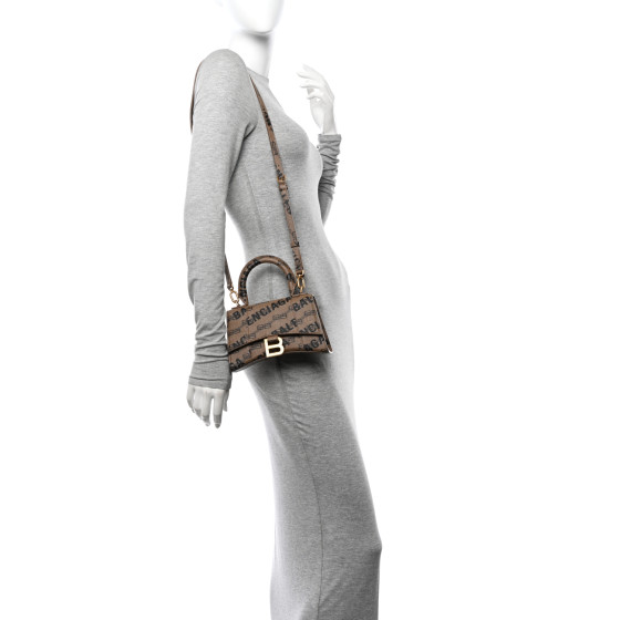 送料込 BALENCIAGA HOURGLASS S BBモノグラム トップハンドル 6c348be60514c53dc501da6936226b