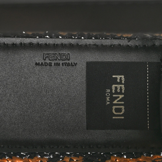 【FENDI】FF ラフィア クロシェ ショッパー FENDI】ロール スモール FFラフィア クロシェ クラッチ付 tote