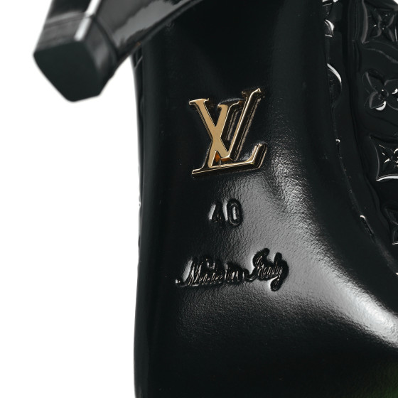 お値下げ）LOUIS VUITTON ブラック チェーンミュール　37.5 お値下げ）LOUIS VUITTON ブラック チェーンミュール 37.5 お