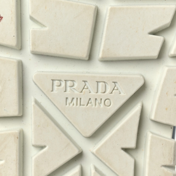 PRADA Re-Nylon Gabardine Triangle Logo Double Wheel 50mm