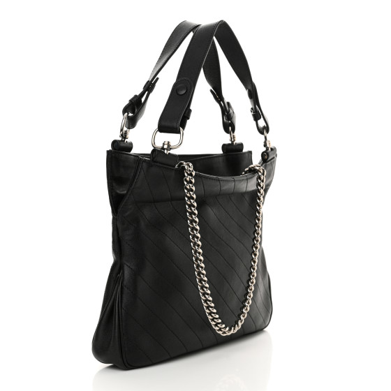 【GUCCI】SAKAI Blondie Diagonal Stitch Shoulder Bag Black GUCCI Sakai Be Green Calfskin Diagonal Stitched Small