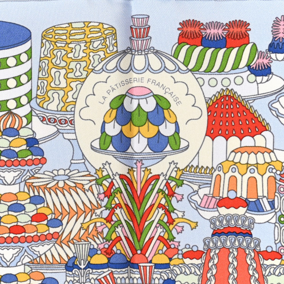 【HERMES】LA PATISSERIE FRANCAISE Hermes Scarf 