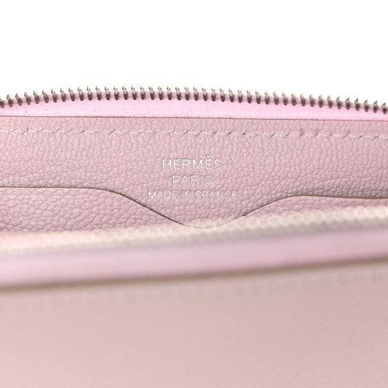 HERMES Evercolor Zipengo Chain D'Ancre Compact Cardholder