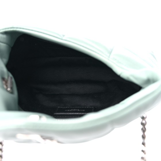 ファッション雑貨・小物その他 Saint Laurent 803711 Y9967 SAINT LAURENT Lambskin Quilted Toy Loulou Puffer Monogram