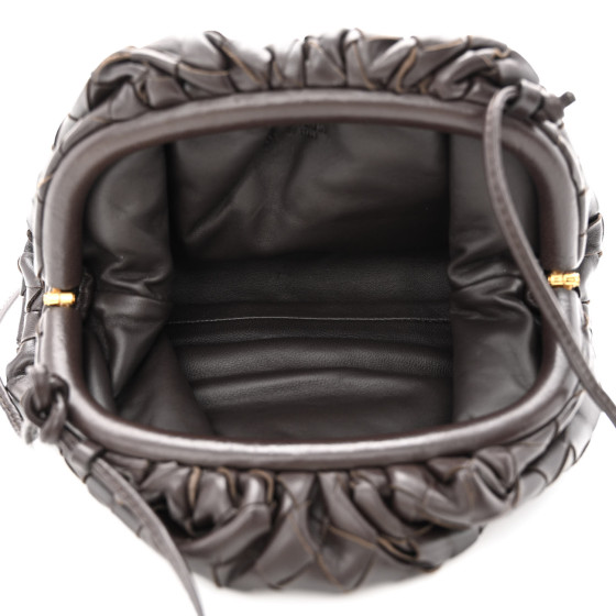 【BOTTEGA VENETA】Intreccio Nappa Calf Strap Pouch Fondant Bottega Veneta - Intrecciato Concert Fondant Crossbody Pouch