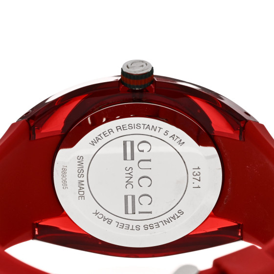 Sync Watch Red Rubber Gucci Watch Sync Green And Red Rubber