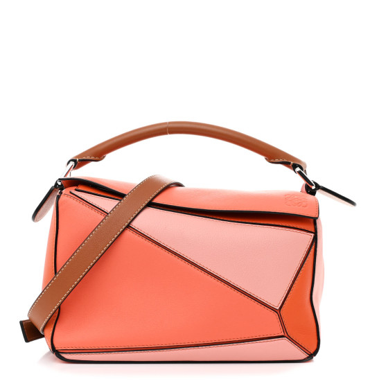LOEWE アントン スモールサイズ オレンジ色 Loewe Anton Bag Pack 307.30.J87 Orange Leather Women'S
