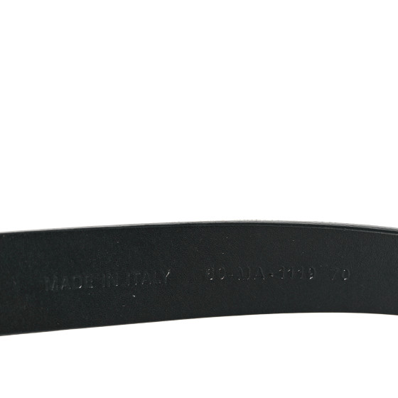CHRISTIAN DIOR Calfskin Saddle Belt 70 28 Black 1646916