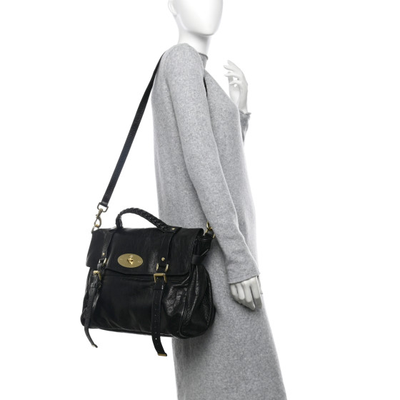 MULBERRY Soft Buffalo Oversized Alexa Black 1649785