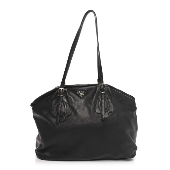 ショルダーバッグ・ポシェット PRADA Nappa shoulder bag PRADA Nappa Shoulder Bag Black 1641275 | FASHIONPHILE