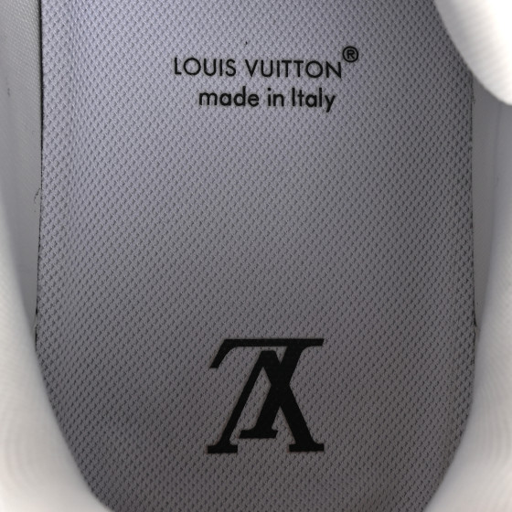 LOUIS VUITTON Calfskin Embossed Monogram Denim Mens LV