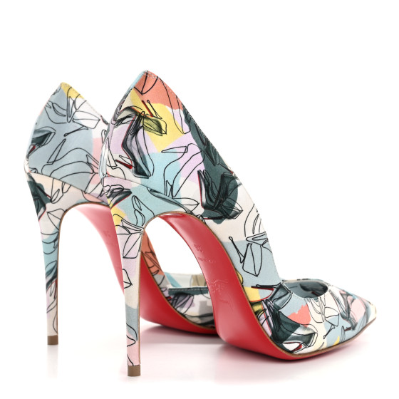 CHRISTIAN LOUBOUTIN Crepe Satin Iriza 100 Shoes It Up Pumps