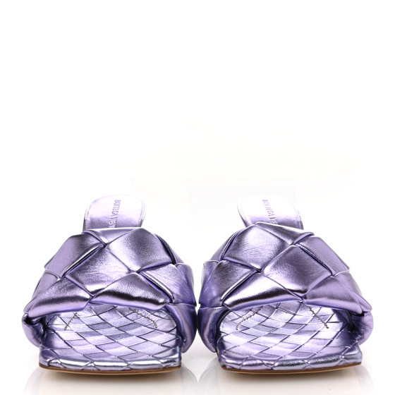 BOTTEGA VENETA Metallic Nappa Maxi Reflection Weave Lido