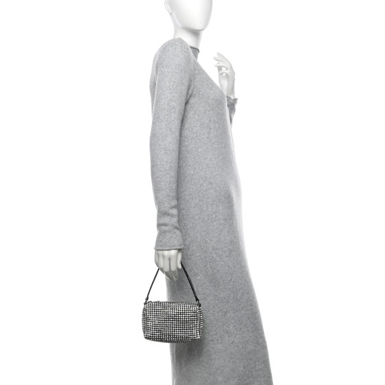 ALEXANDER WANG Mesh Crystal Rhinestone Mini Heiress Pouch