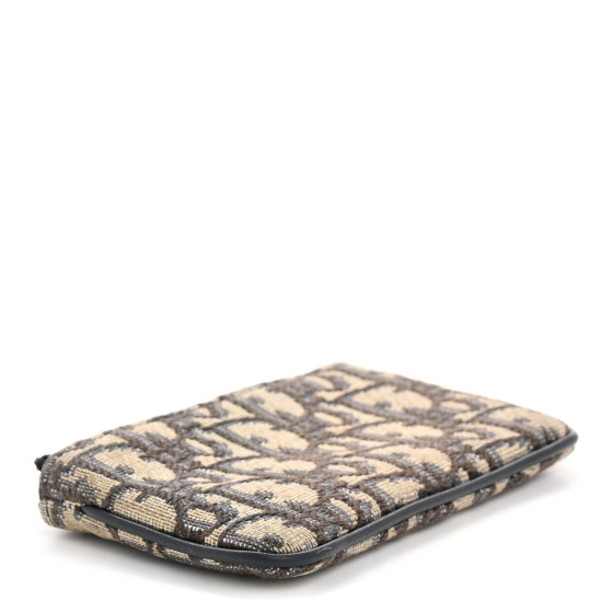 CHRISTIAN DIOR Oblique Key Case Blue 1705619 | FASHIONPHILE