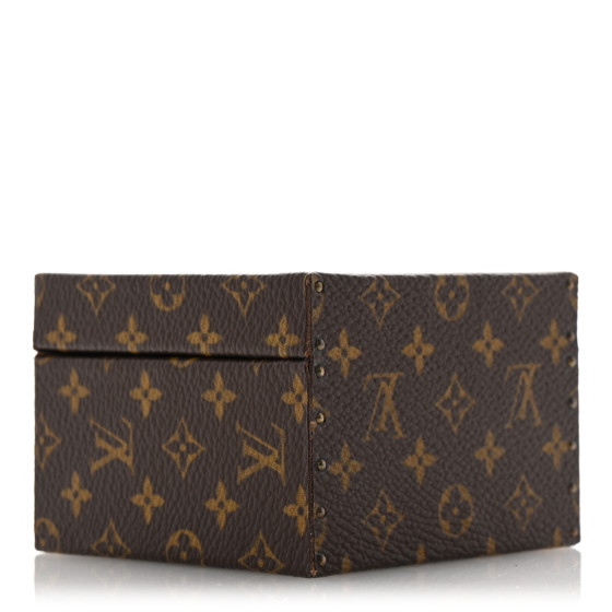 【希少】LOUIS VUITTON リング 保存袋・ボックス付き LOUIS VUITTON Monogram Ring Box Mini Trunk Case 1691248