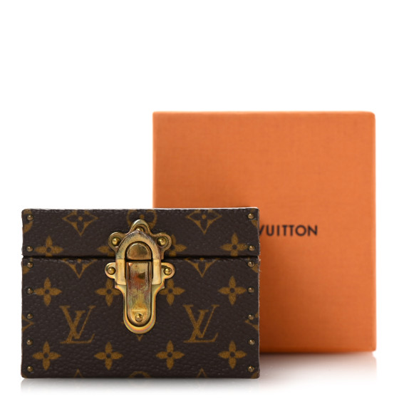 【希少】LOUIS VUITTON リング 保存袋・ボックス付き LOUIS VUITTON Monogram Ring Box Mini Trunk Case 1691248