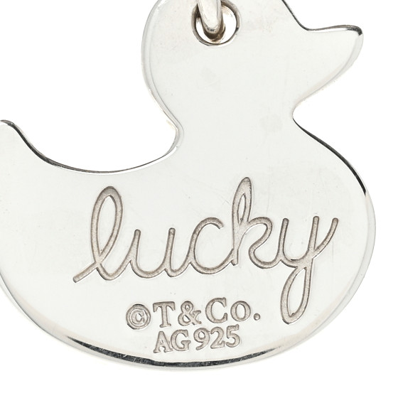 ティファニー lucky duck チャーム TIFFANY Sterling Silver Lucky Duck Charm 1700659 | FASHIONPHILE