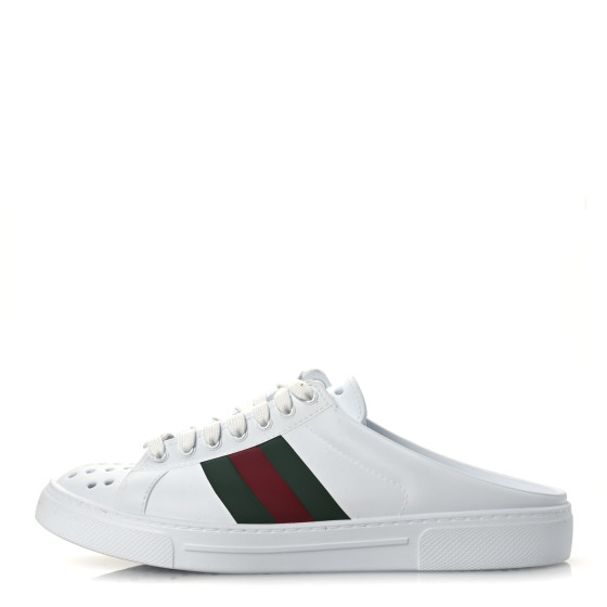 さゆゆページ GUCCI Rubber Ace Web Sneaker Slides 36 Great White 1700002