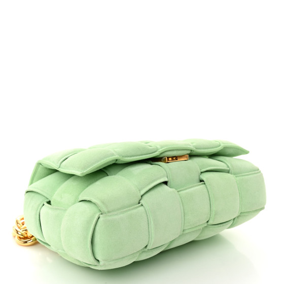 BOTTEGA VENETA Suede Maxi Intrecciato Padded Chain Cassette