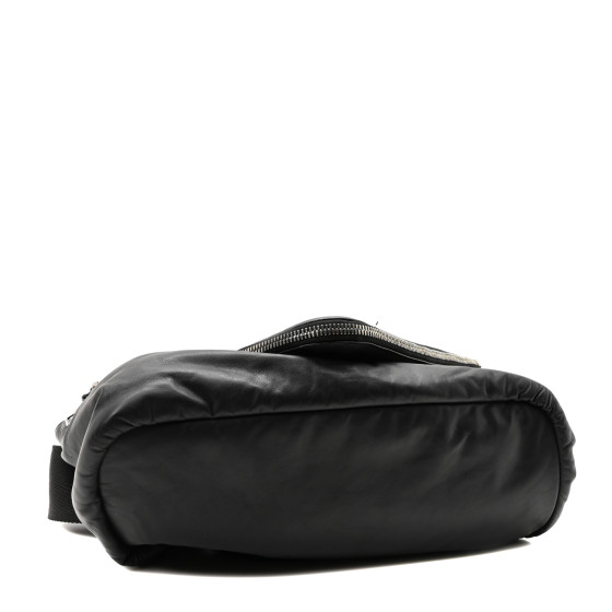 ショルダーバッグ BOTTEGA VENETA BLACK FABRIC BELT BAG BOTTEGA VENETA Nappa Beak Belt Bag Black 1631064 | FASHIONPHILE