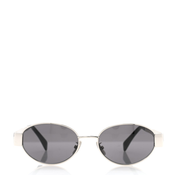 CELINE Metal Triomphe 01 Sunglasses CL40235U Silver Black