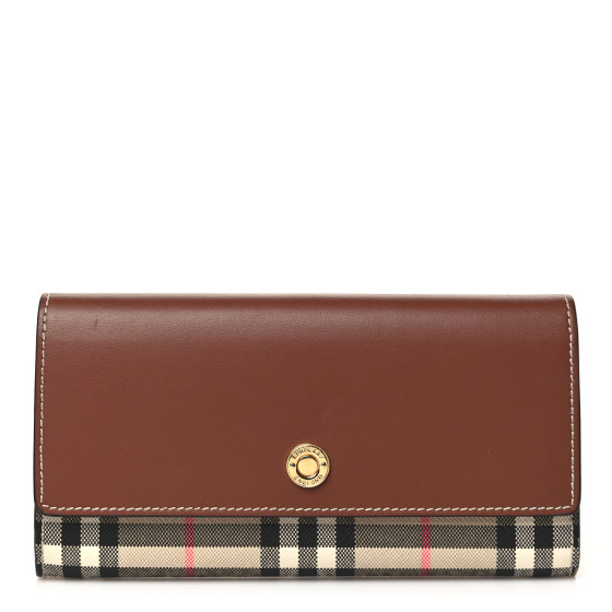 【BURBERRY】HALTON WALLET Burberry Halton Check Leather Flap Wallet | Neiman Marcus