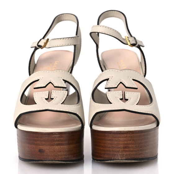 GUCCI Cosmos Softy Calfskin Wooden Interlocking G Cut-Out 30