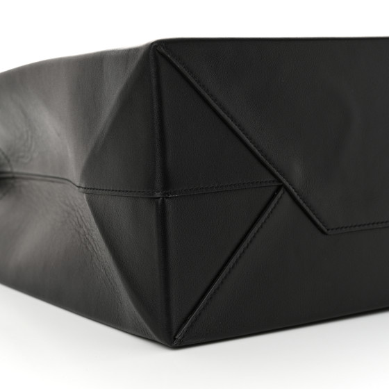 BALENCIAGA Soft Smooth Calfskin Large Duty Free Tote Black