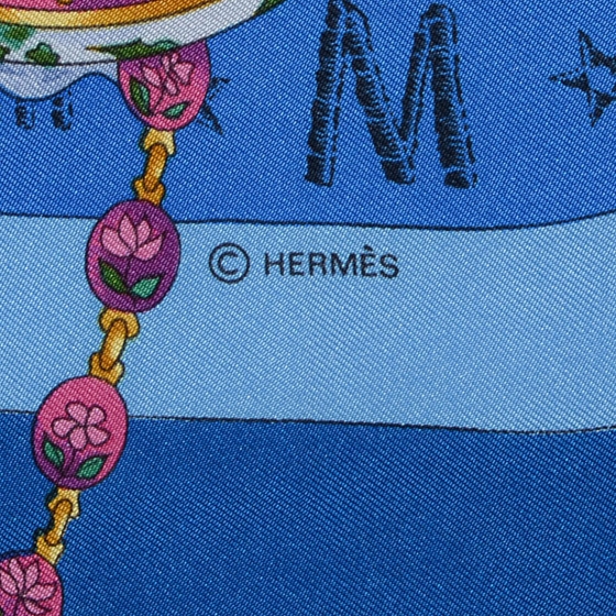 【HERMES】カレ90 ーla ronde des heures ー HERMES カレ90 laronde des heures 時の輪舞 スカーフ