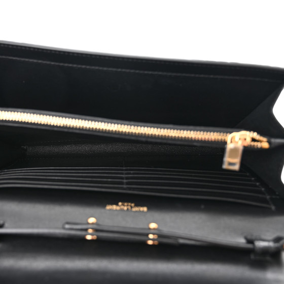 【関税＆送料込み】Saint Laurent Cassandre Crocodile l Saint Laurent Cassandre Crocodile Embossed Zipped Pouch