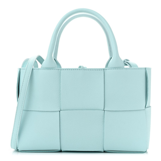 【BOTTEGA VENETA】Small Arco Tote Bag Pale Blue Bottega Veneta Pale Blue Grained Calfskin Mini Arco Tote Bag