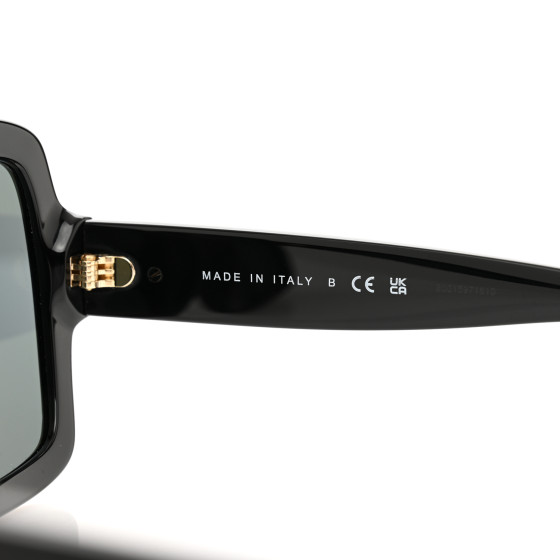 CHANEL Acetate Square Heart Sunglasses 5479-A Black 1443992