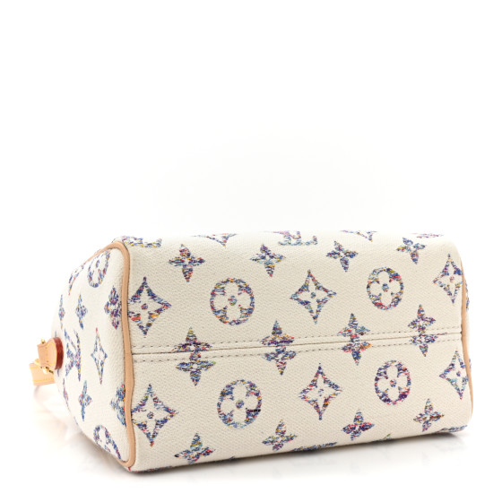 LOUIS VUITTON Monogram Jacquard Fabric Speedy Bandouliere 20