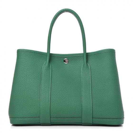 【レザー /Vert Vertigo】HERMES ガーデンパーティー 30 TPM HERMES Negonda Garden Party 30 TPM Vert Vertigo 726920